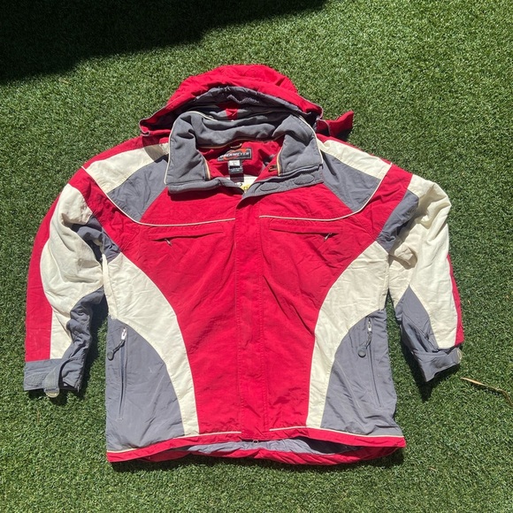 VTG 90’s Obermeyer Mens Red Winter Jacket - Picture 1 of 5